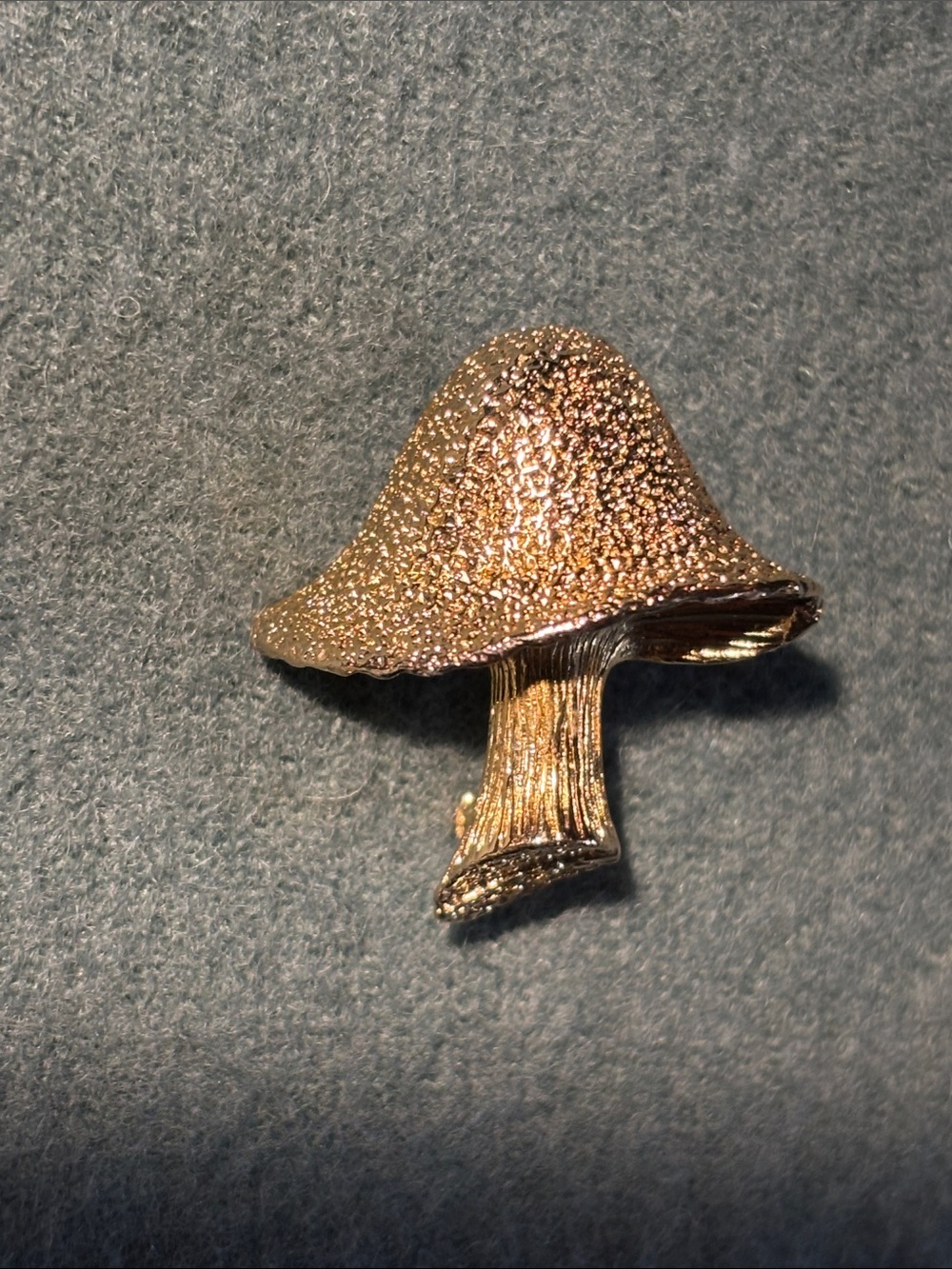 Mushroom brooch